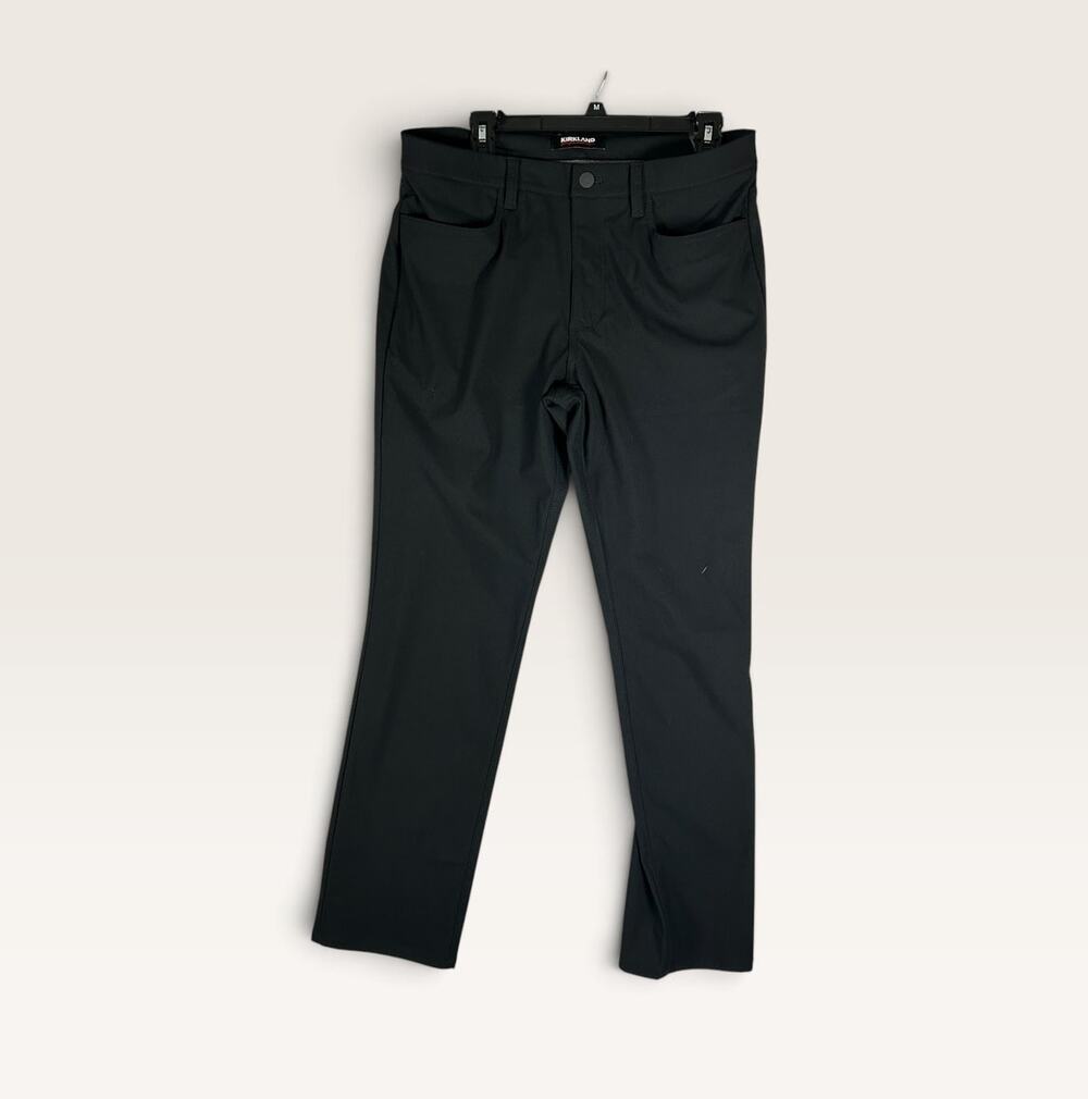 Kirkland Signature Men's Black Tech Pants Size 32x30 Stretch